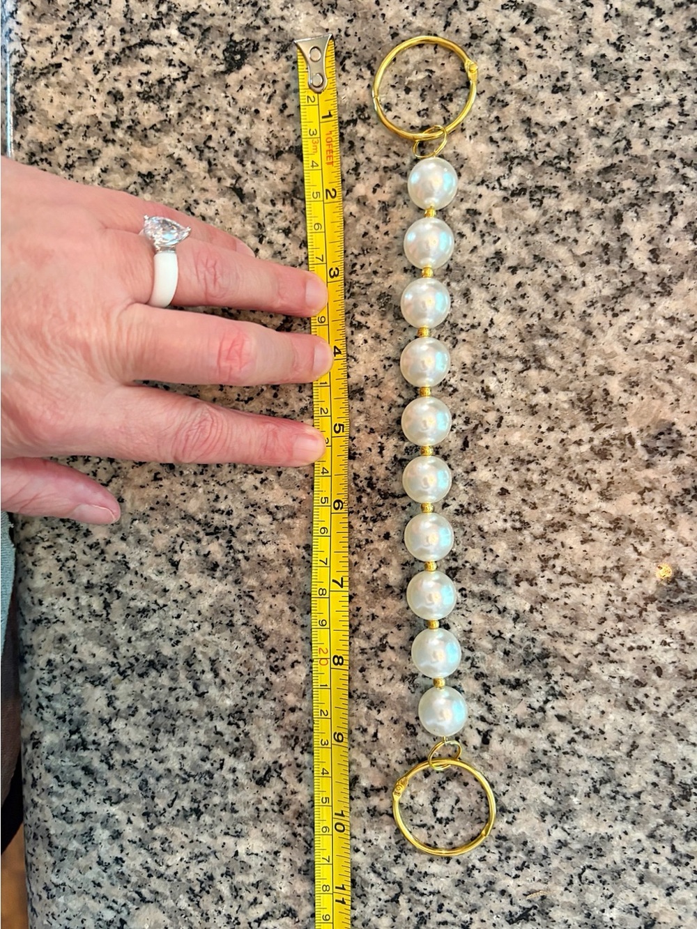 ♥️💖 Bogg Quilted Pink Taffy Bitty & Large Pearl Bag Chain Charm Bougie Bogg NWT - Picture 11 of 17